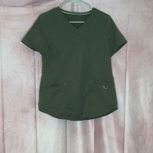 Scrub star green small top